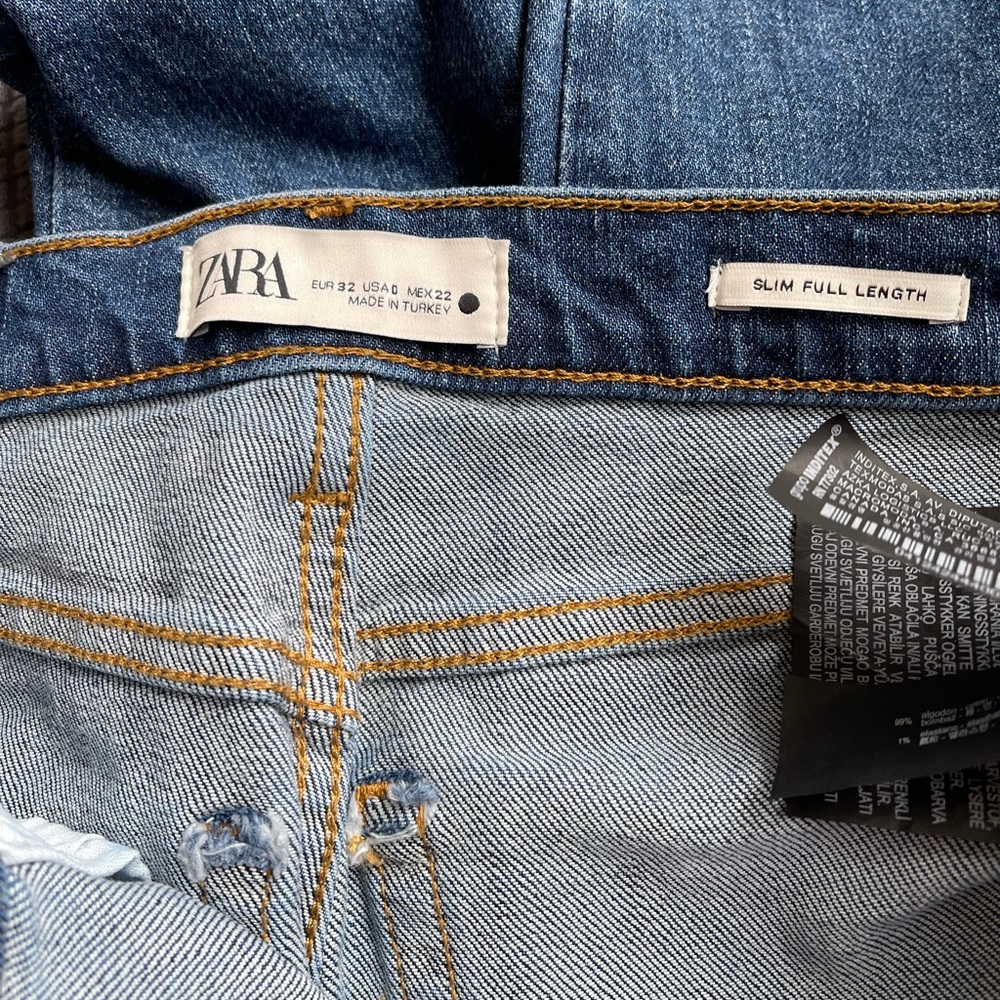 Zara slim full length denim